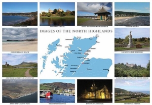 Pack with 1 table mat + 1 matching coaster with Images of the North Highlands